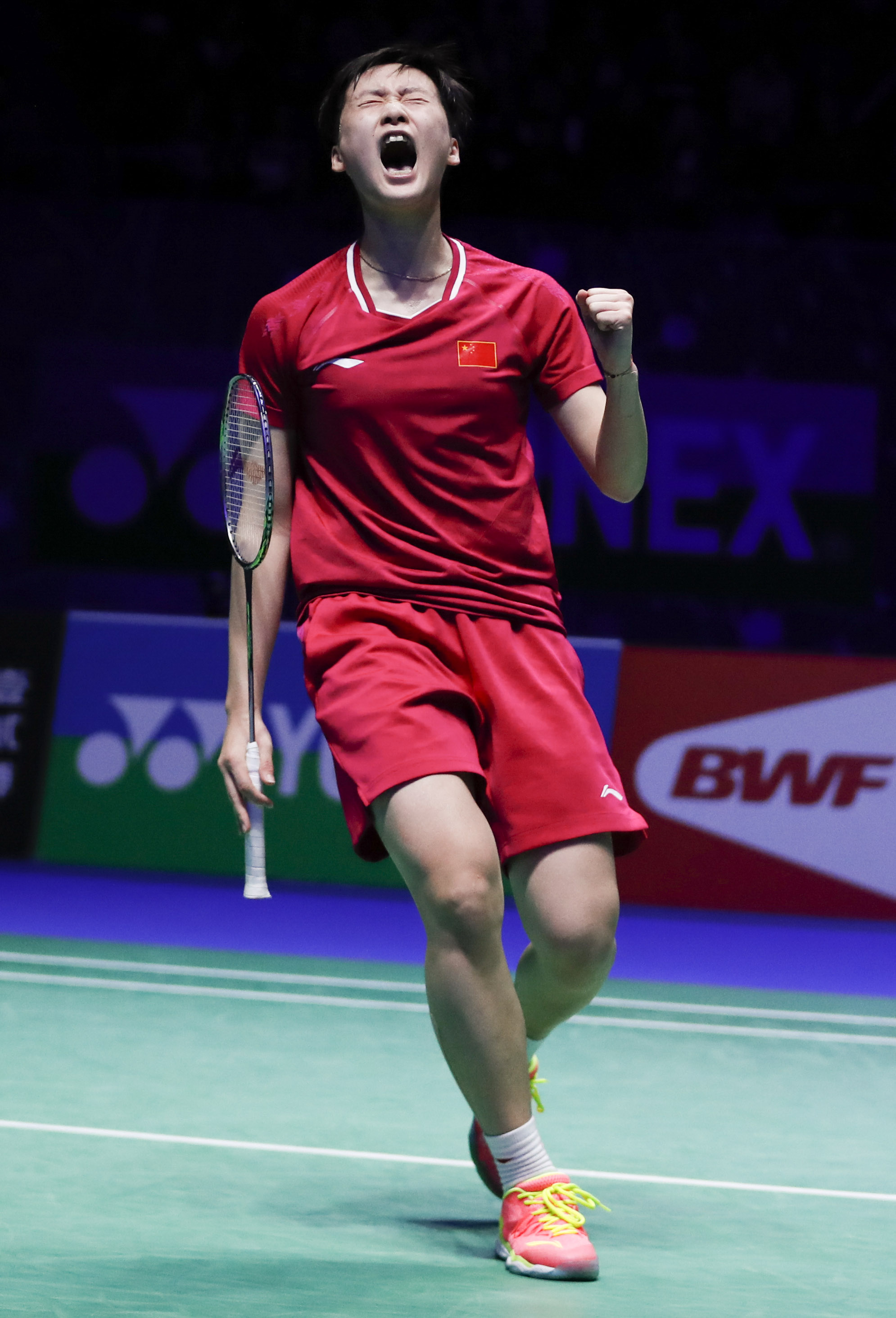 在英国伯明翰进行的2019全英羽毛球公开赛女单决赛中,中国选手陈雨菲