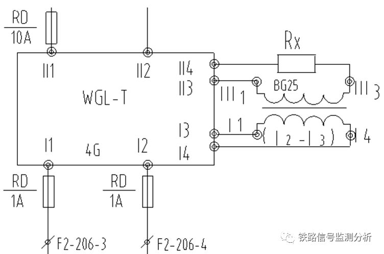 图5:wgl-t室外隔离盒电路六掉码原因分析当2000电码化隔离盒ngl-t内部