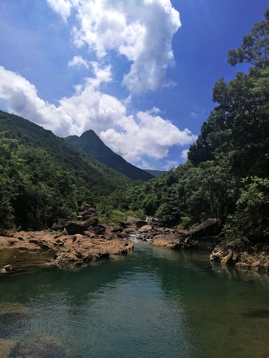 獅子頭腳下尋找傳說中的神仙井,廣東江門老營底水庫天然水潭溯溪_台山