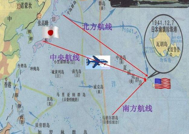 日本偷袭珍珠港地图图片