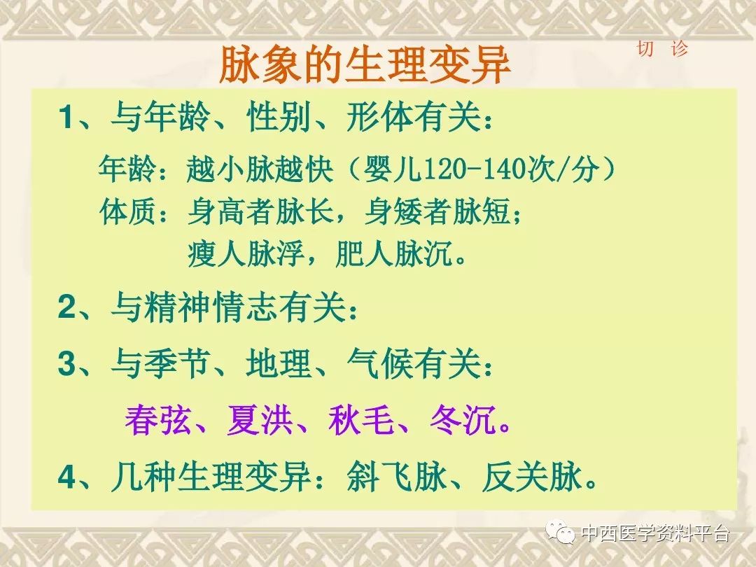 最全的入門脈診知識讓你快速掌握脈診附詳細圖解