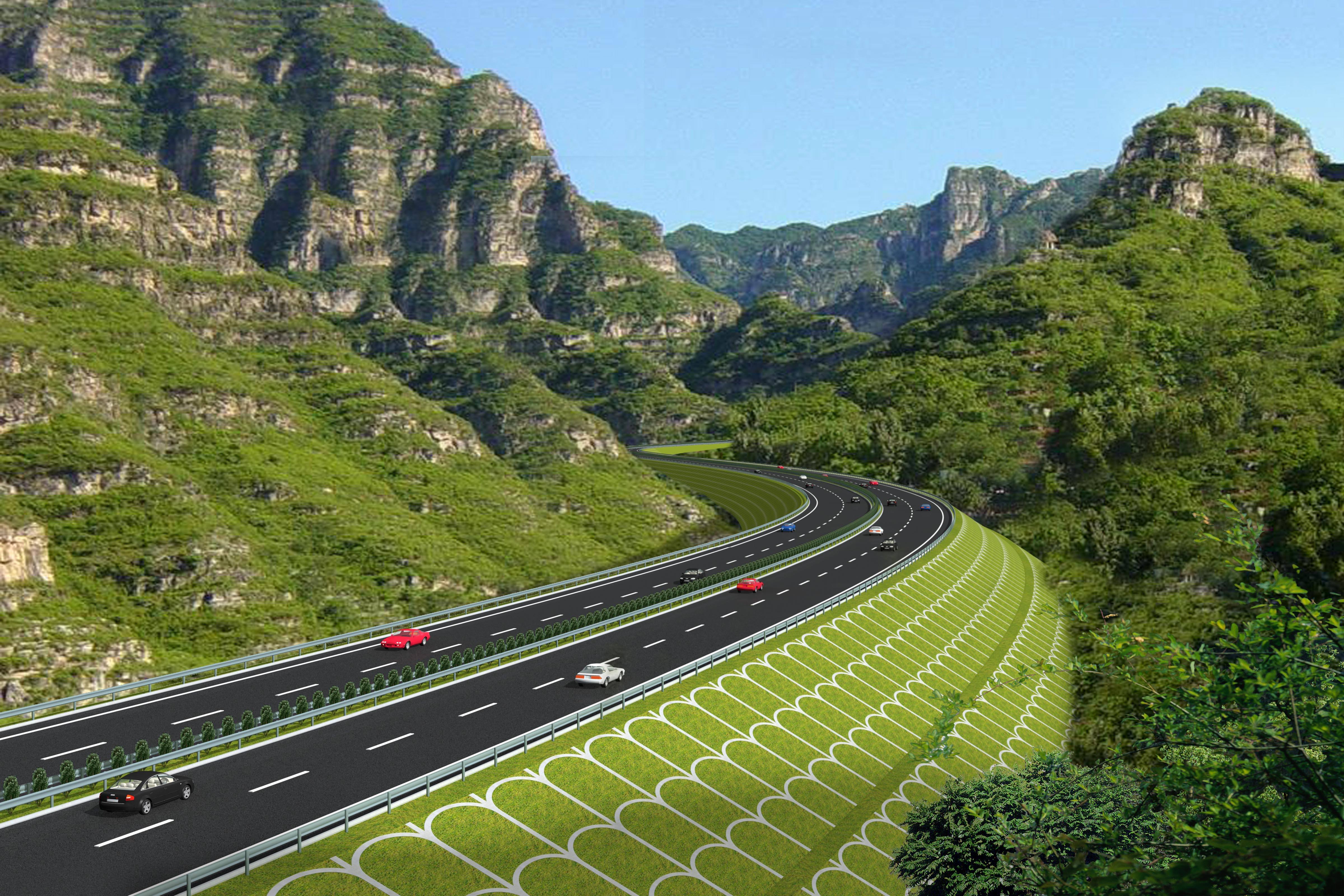 四川在建的一条高速公路投资达88亿双向四车道全长约84公里
