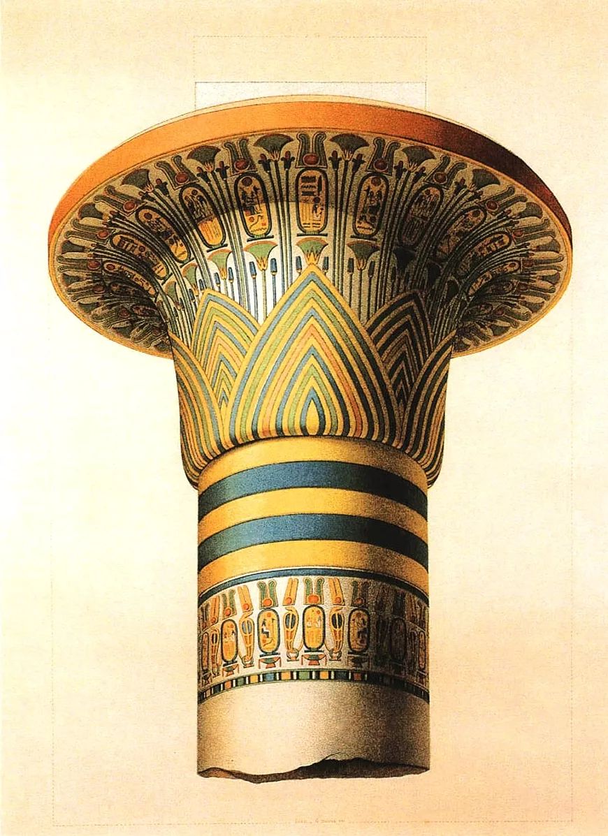 古埃及常见四种柱式图片