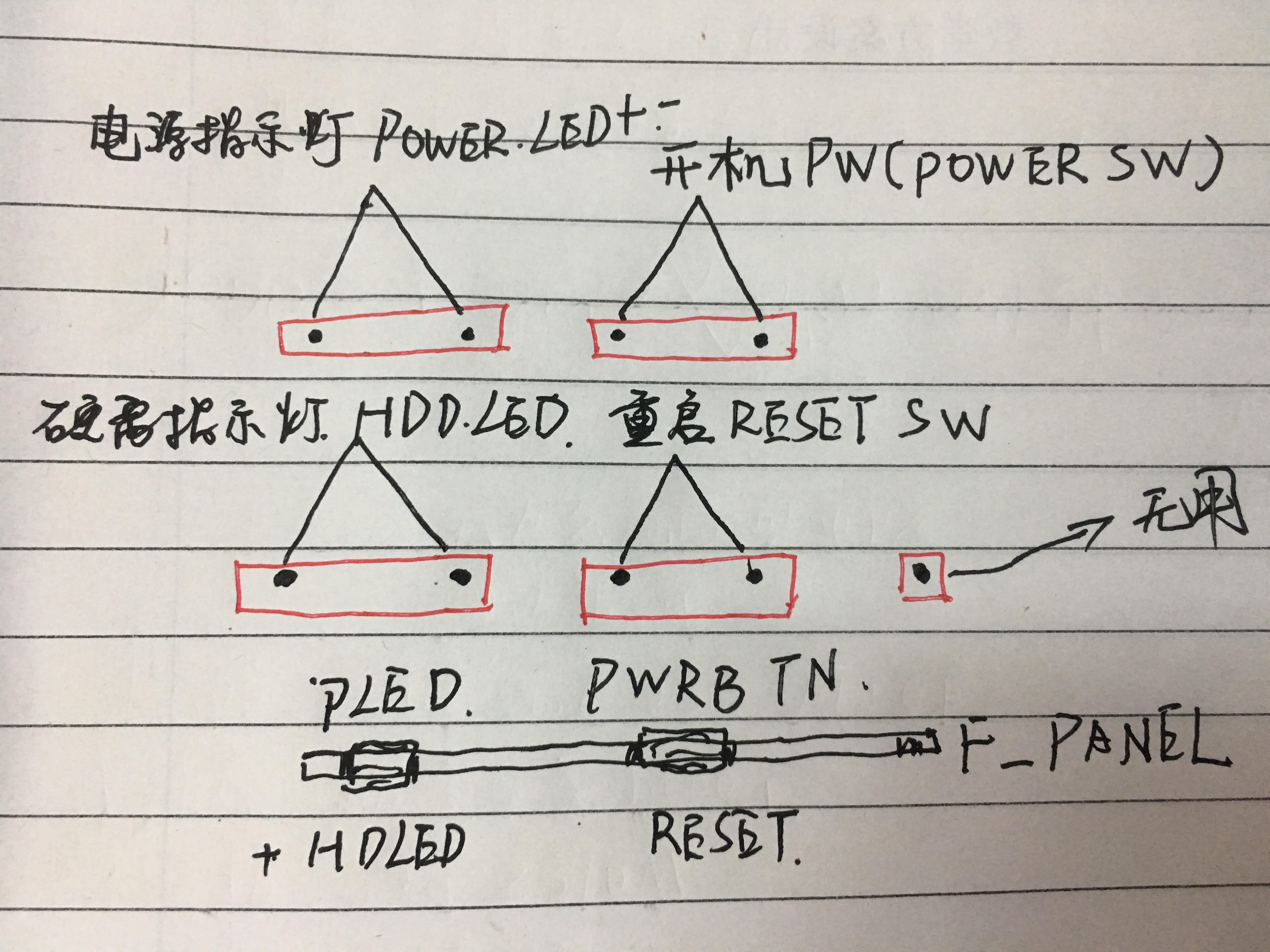 臺式機主板連接機箱的跳線正確插法教程,自己組裝電腦不是夢!