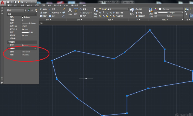 cad自学autocad2018中如何快速计算几何图形面积