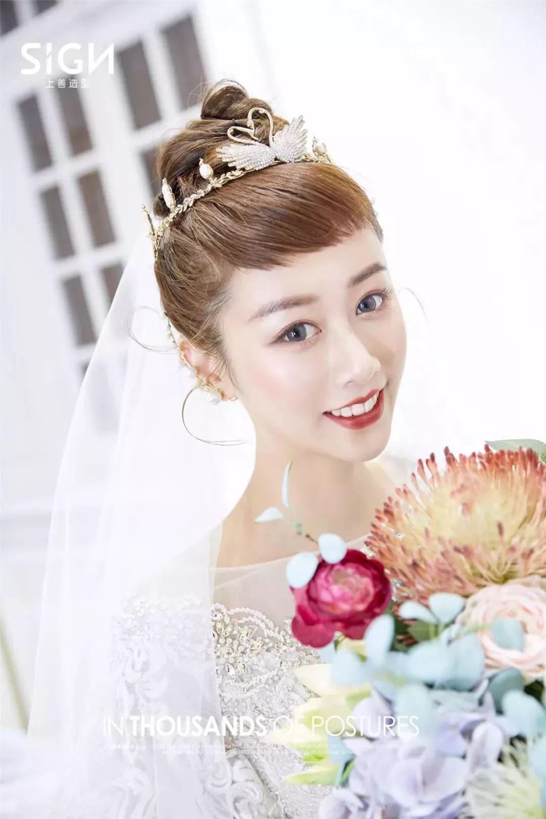 婚礼新娘发型清新优雅韩式范儿