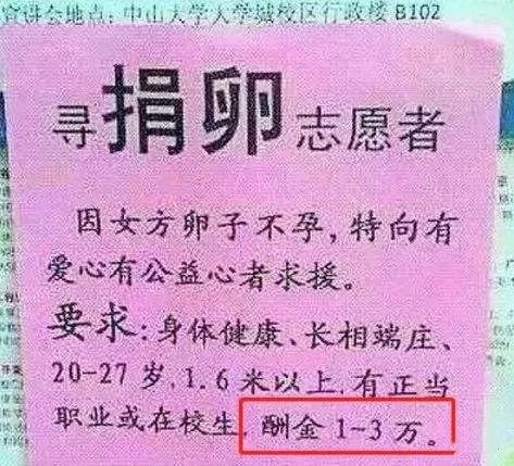 大二女生卖卵子赚钱 去买高档手机;最终住院抢救