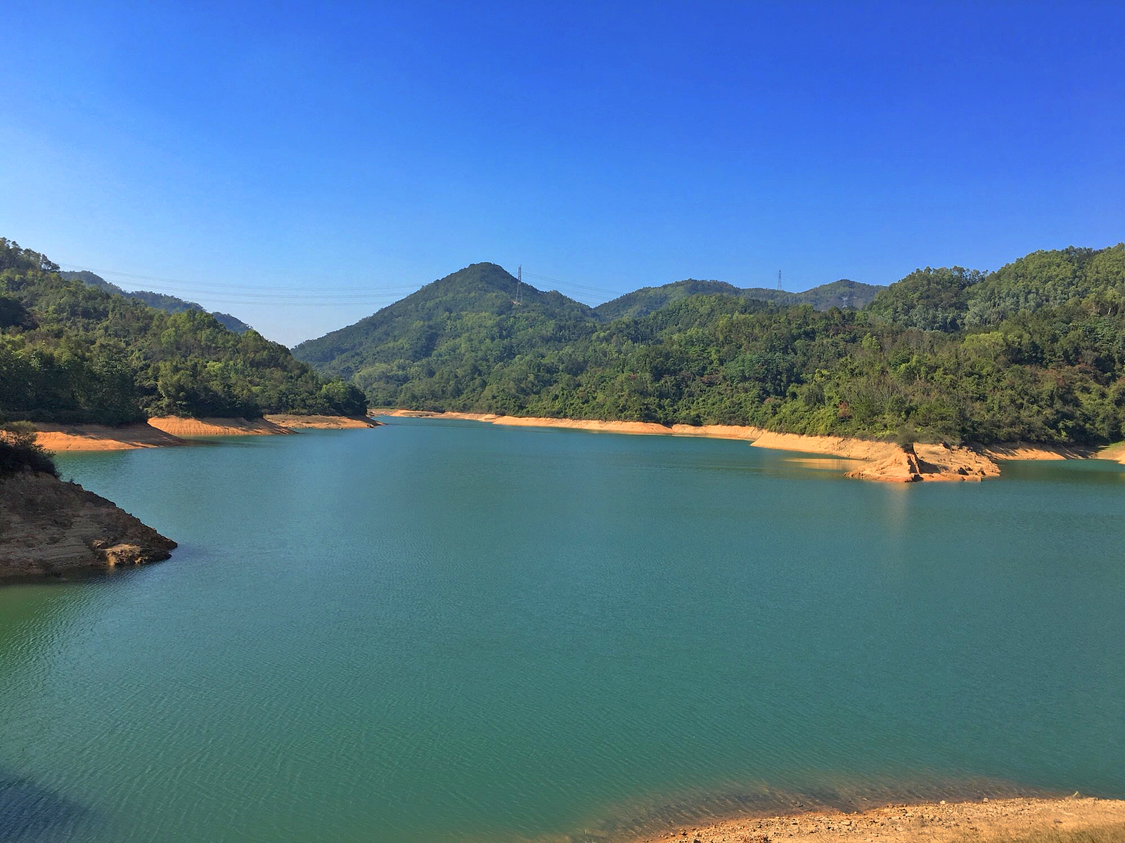 五桂山水库图片