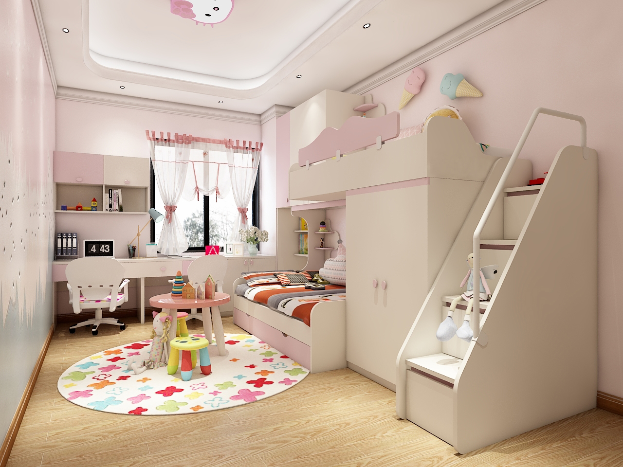儿童房设计方案:给童话王国多一些空间!