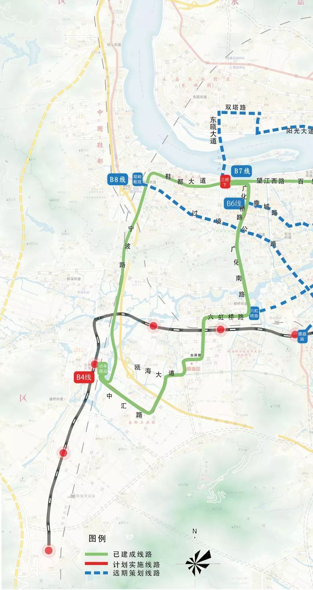 溫州brt5,6號線力爭年內建成!7,8號線已在謀劃