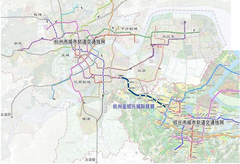 杭绍城际地铁沿线规划爆出柯西杨汛桥钱清都将巨变
