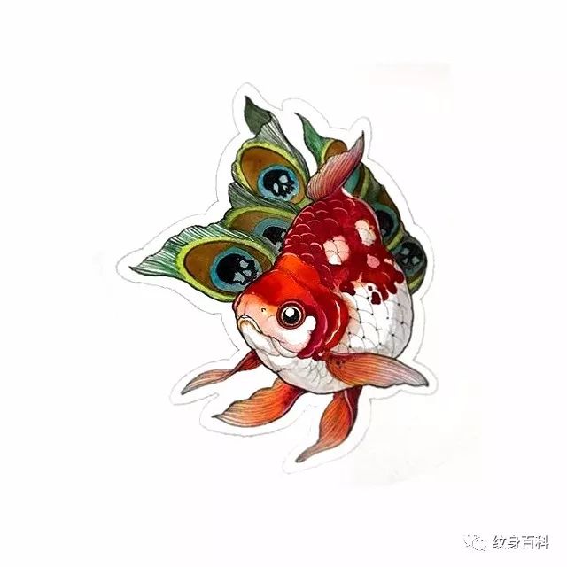 可愛傳統小金魚_圖案