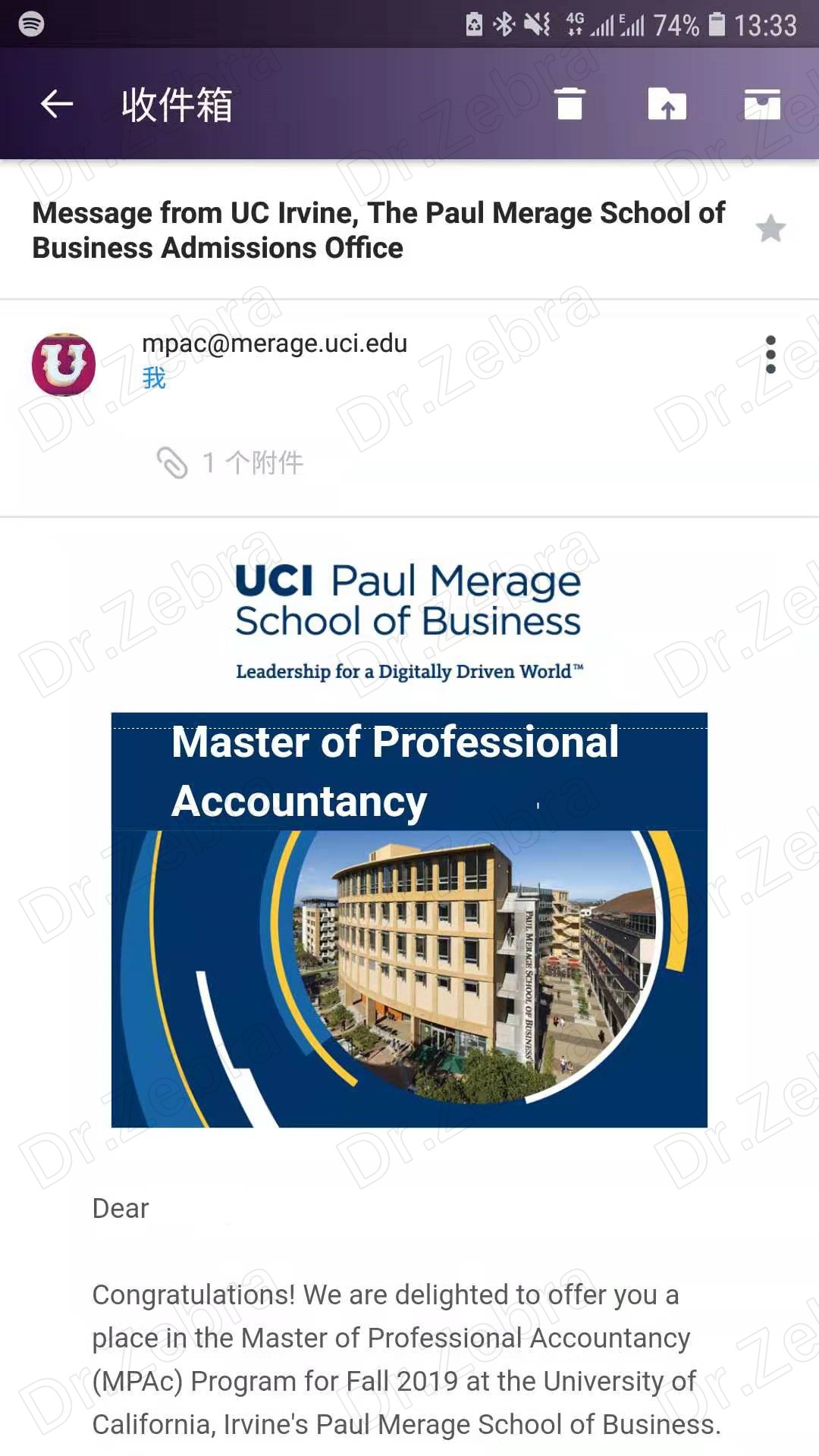 University of California Irvine ，UCI， Master of Professional Accountancy (MPAc)，加州大学欧文分校，专业会计硕士，5000美金奖学金