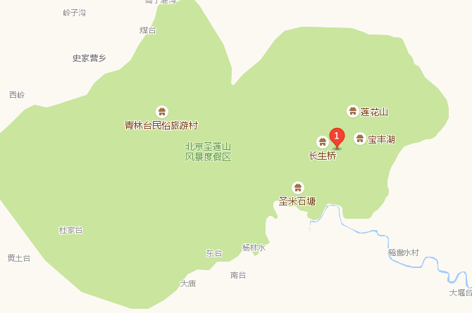 圣莲山风景区地图图片