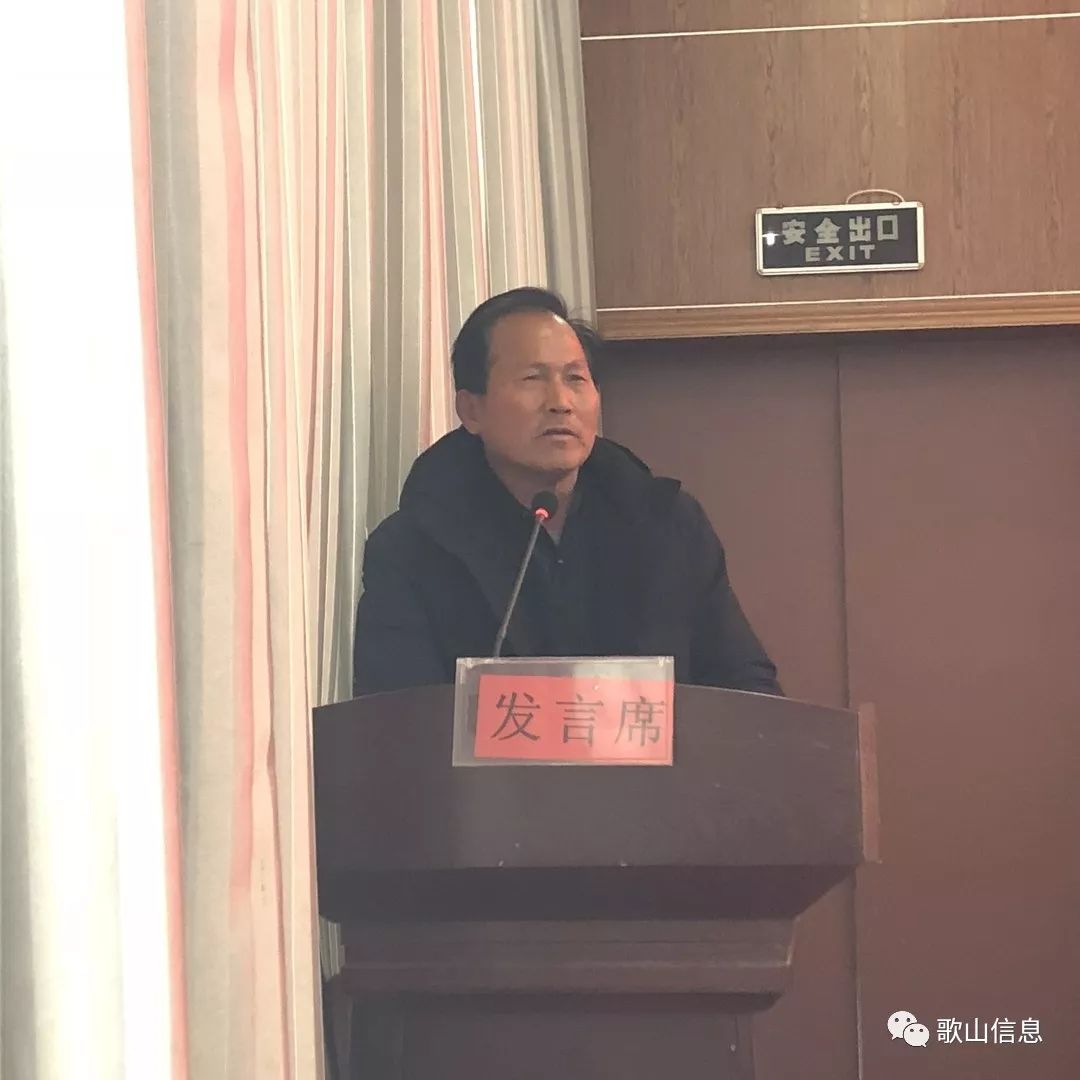 湖潭村党务负责人赵茂仁和余店村党务负责人吴国浩发言讲话,各自表诉