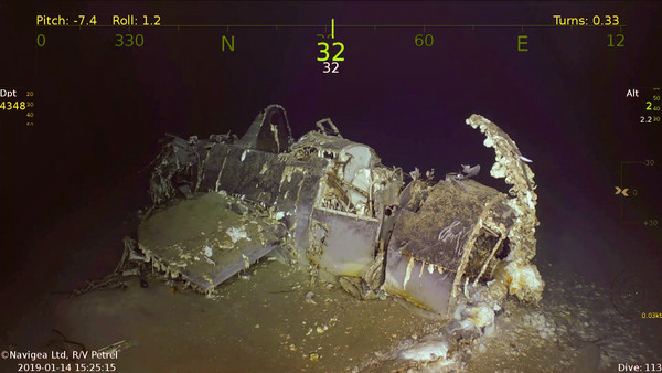 艾伦团队再次找到一艘二战沉船为著名的黄蜂号航空母舰