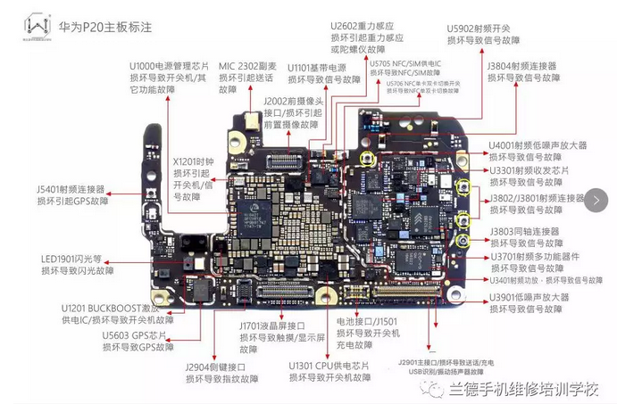 华为p20主板电路图图片