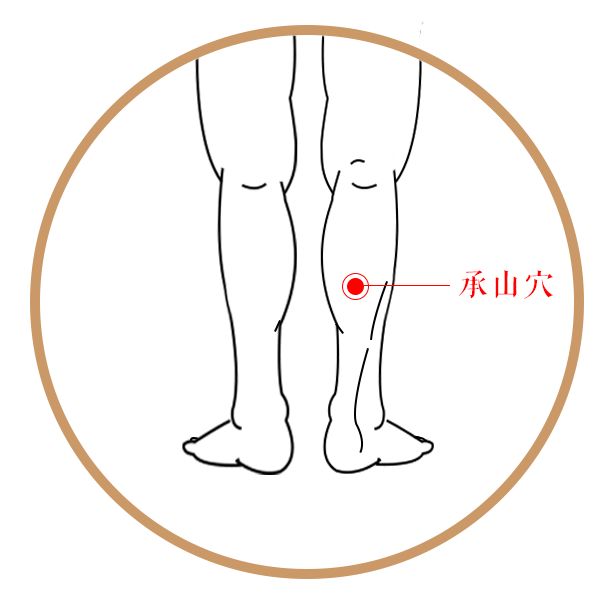 承山的准确位置图片