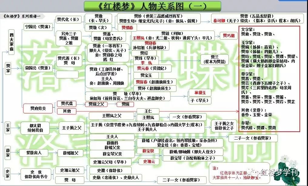 网文精选红楼梦人物关系图