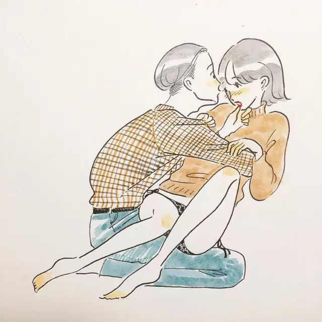 情侣污日常生活插画图片