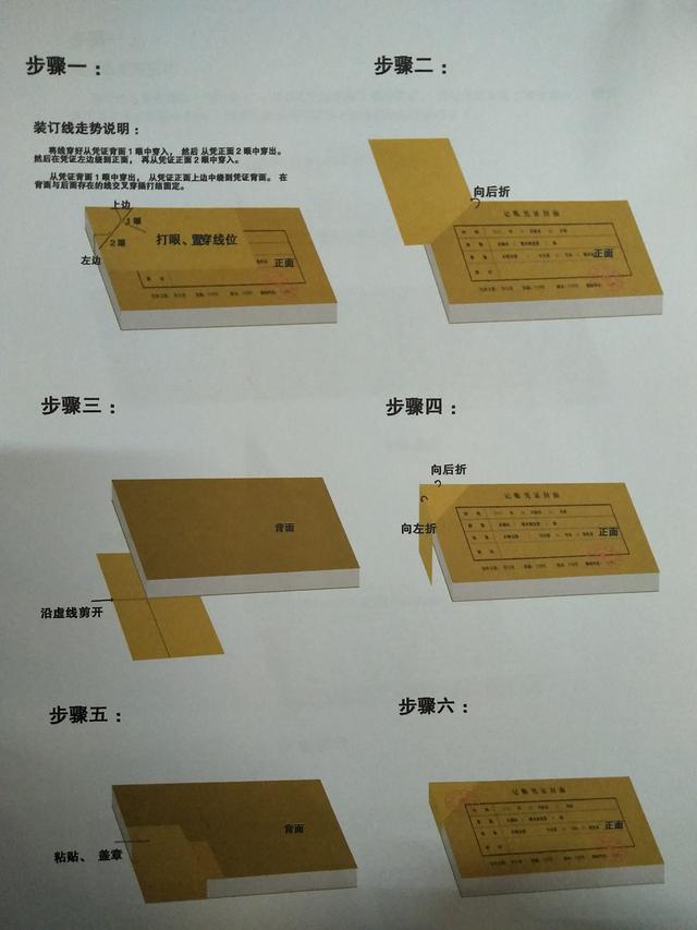 凭证装订方法一(左上角装订法)2左边对齐装订法