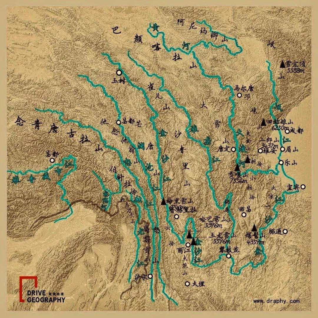 大渡河地理位置图片