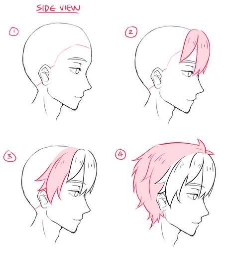 漫画基础教程：男生头发绘制技巧