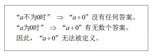 为什么0不能作为除数?真正的原因是