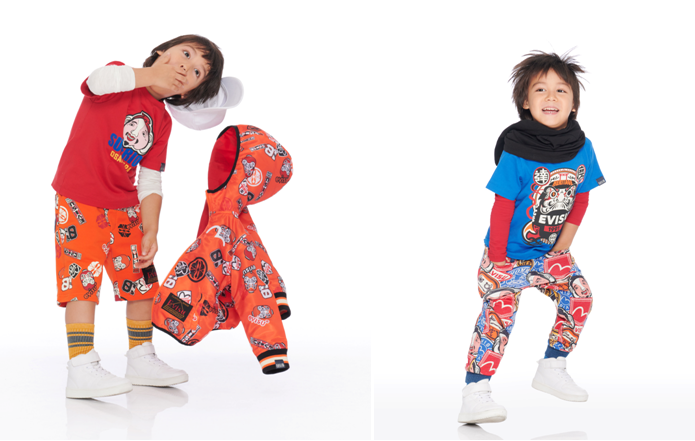 日系潮童演绎新一季街头时尚-EVISU发布2019春夏KIZZU童装系列