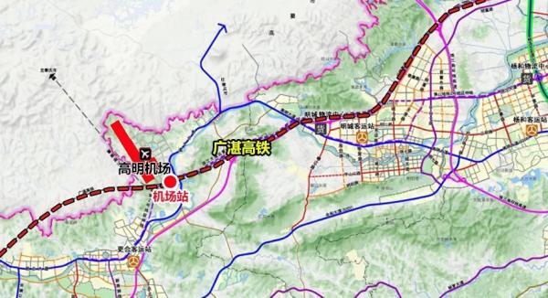 高標準引入高鐵城際軌道,打造空鐵聯控綜合樞紐,推動廣湛高鐵,深南