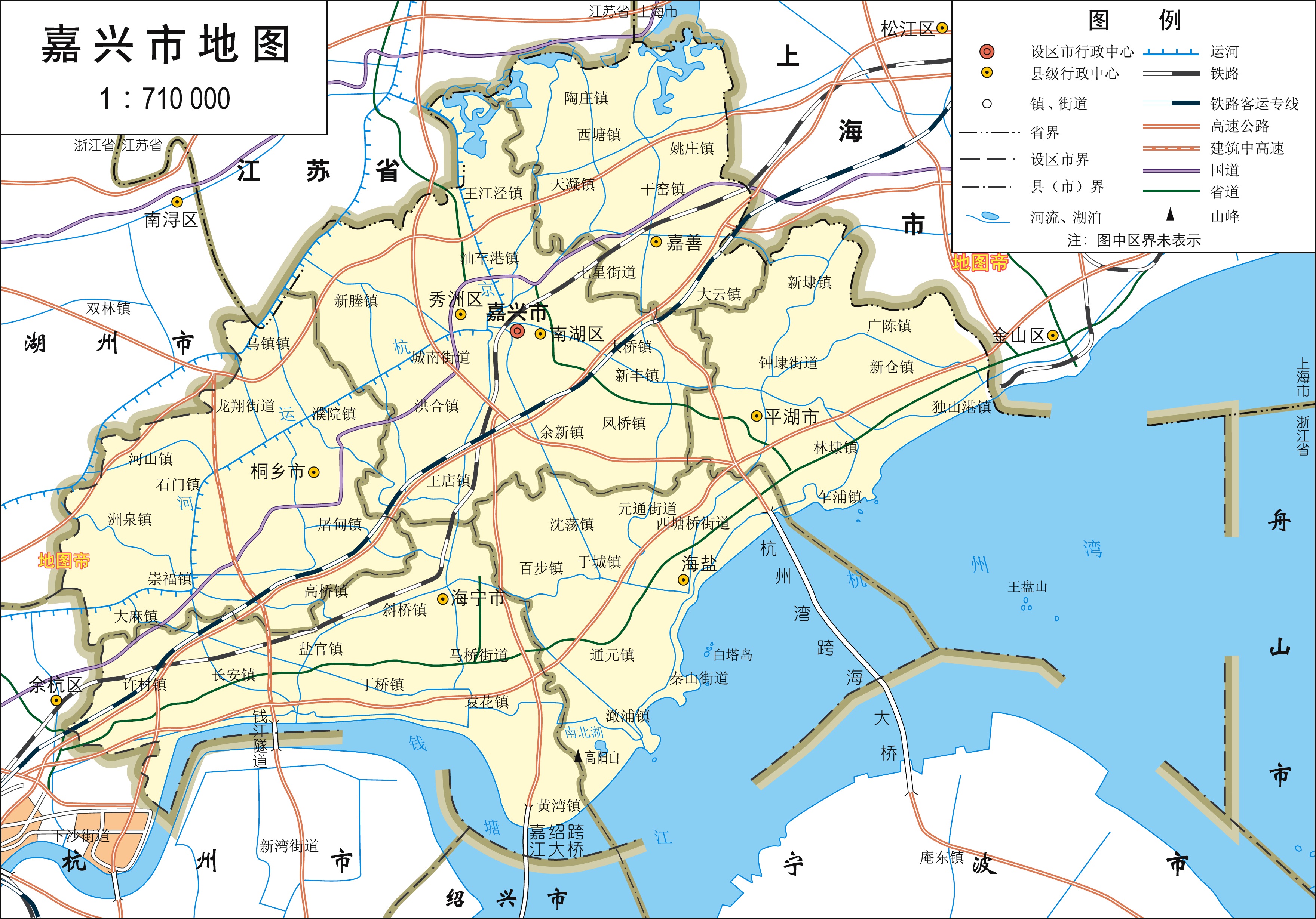 嘉兴乡镇地图图片
