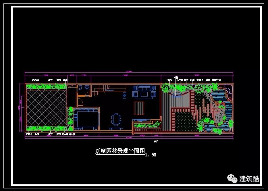 屋顶花园cad施工图景观设计方案95套