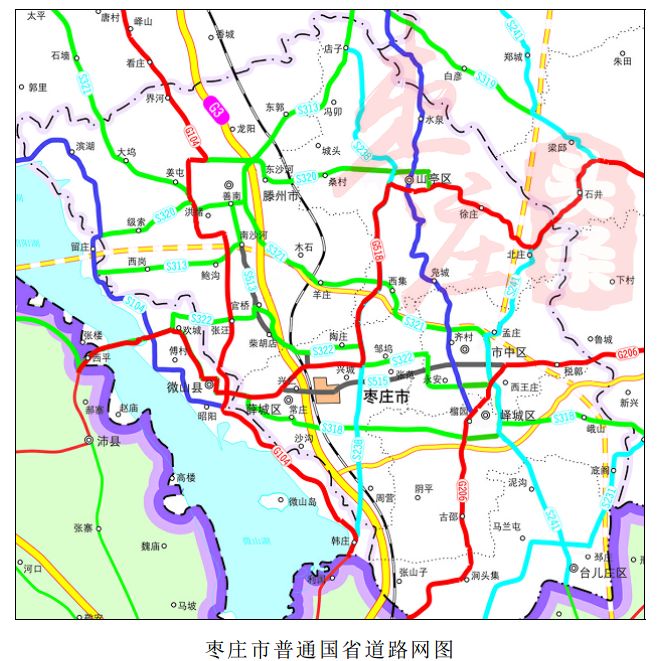 其中国道由原来2条调整为3条,分别为g104京岚线,g206威汕线,g518日定