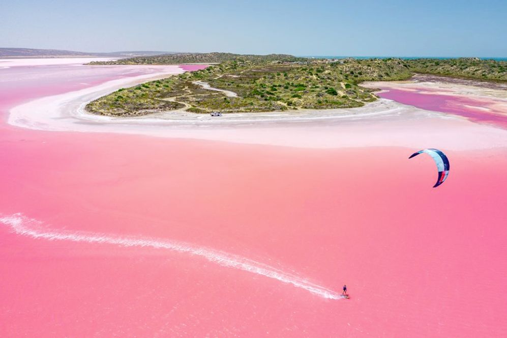 澳大利亚玫瑰湖图片