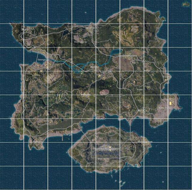 pubg艾伦格地图高清图片