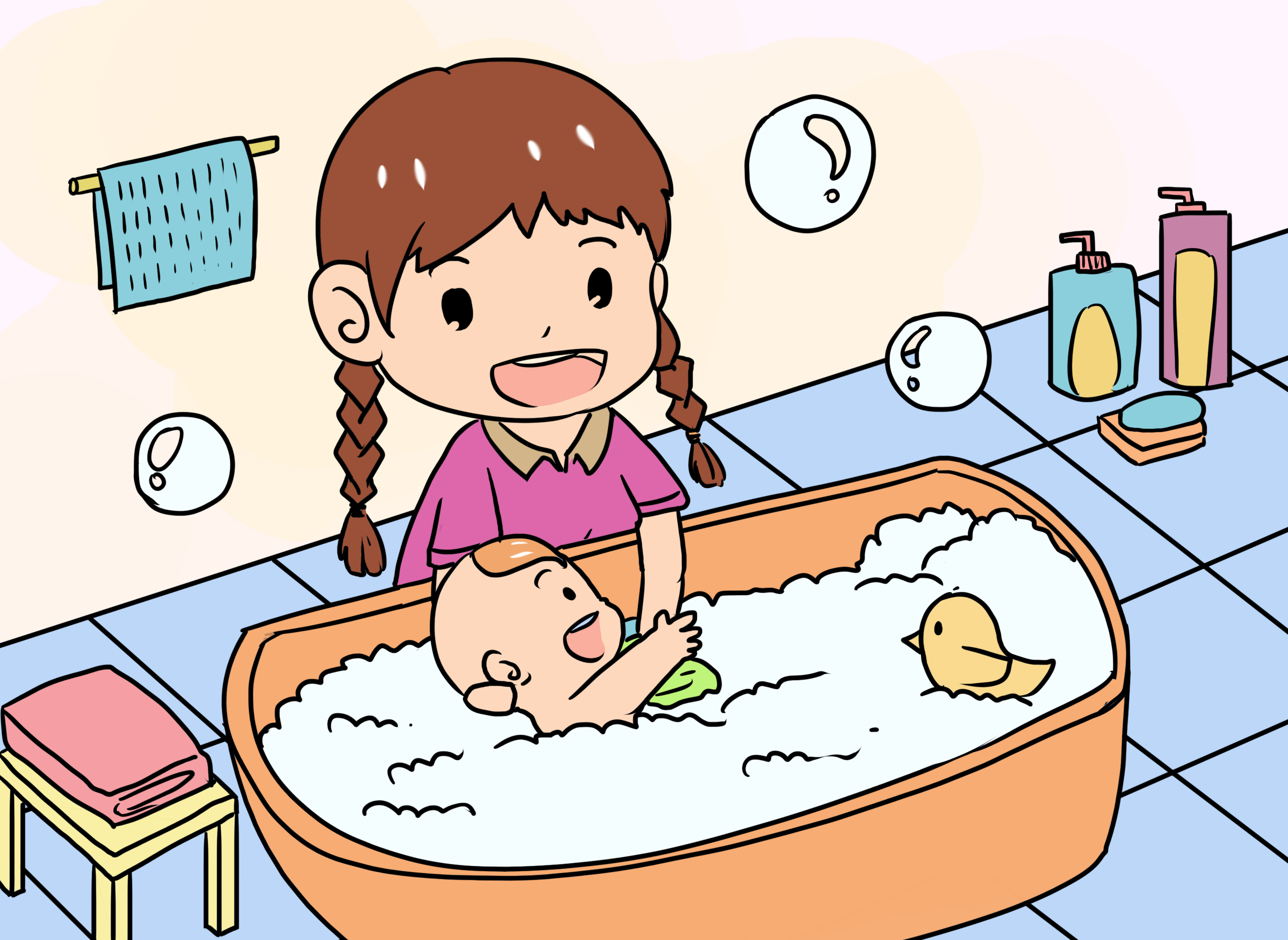 勤给宝宝洗澡的爸妈也许有7件事你做错啦