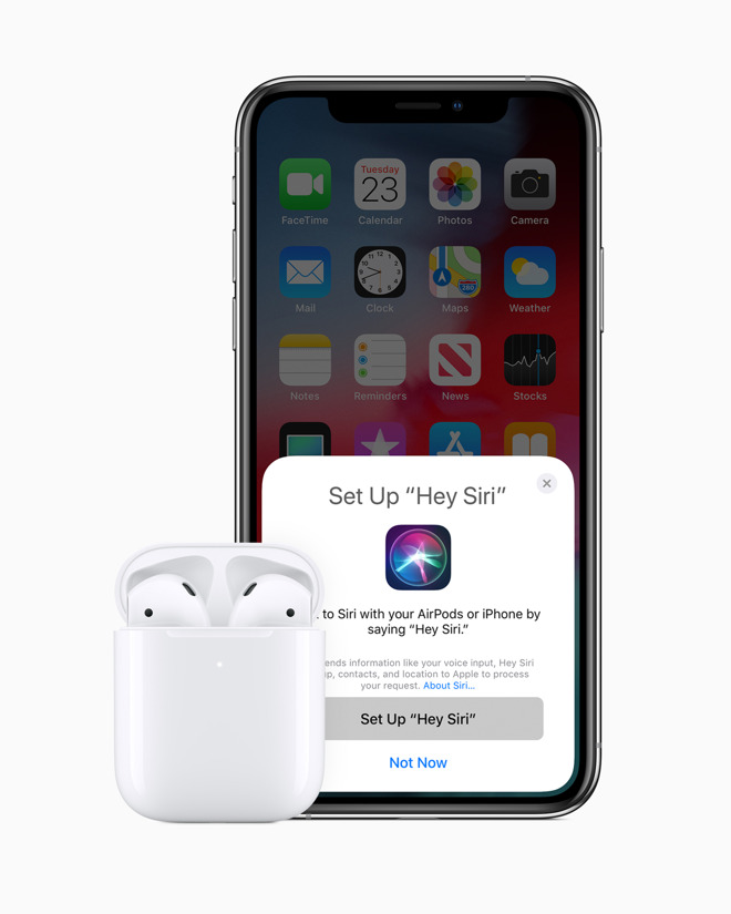苹果发布第二代AirPods 内置Siri免提 支持无线充电