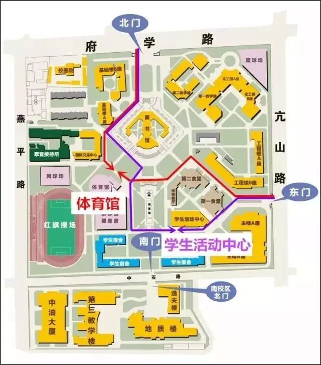 招聘会地点:中国石油大学(北京)北校区学生活动 中心一层大厅,体育馆