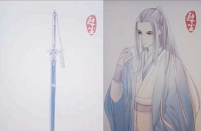 当魔道祖师里的武器拟人化随便长得像魏婴避尘剑比忘机还高冷