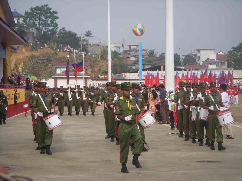 缅甸佤邦阅兵完整版图片