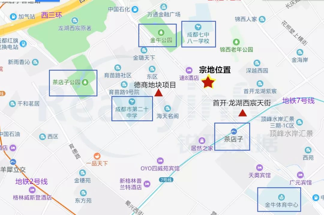 成都市金牛区茶店子57亩地块