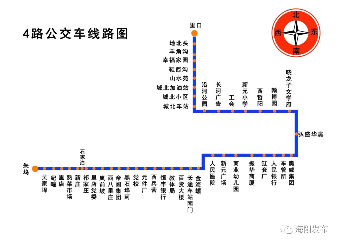 海阳5路公交车路线图图片