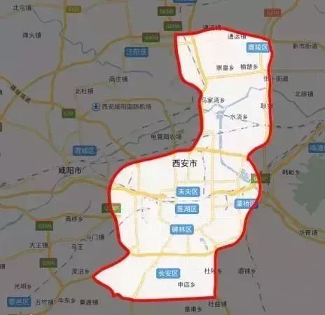 2020咸阳限号区域地图图片