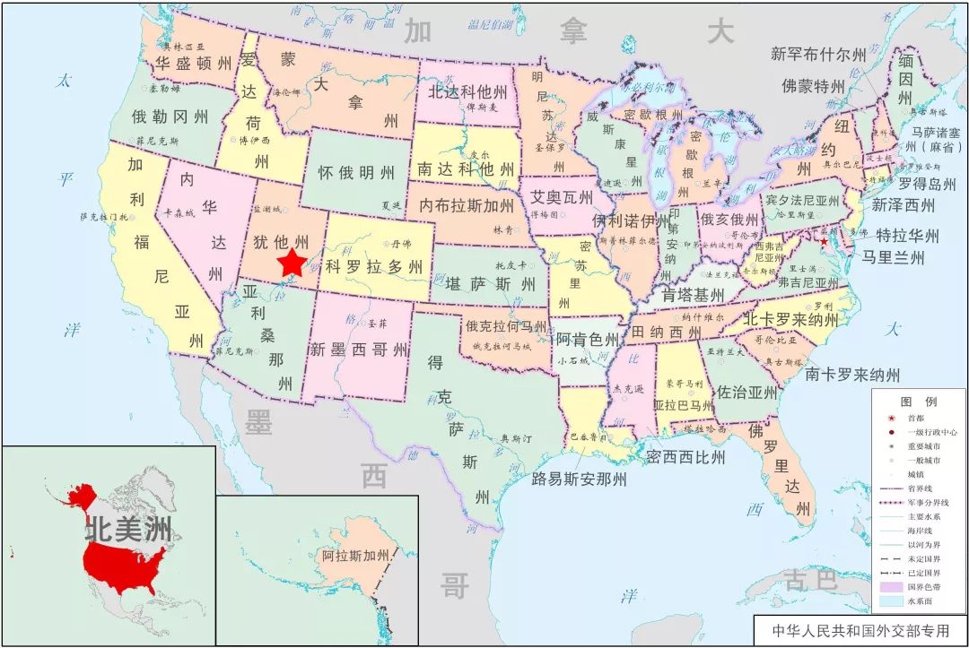 犹他州地图位置图片