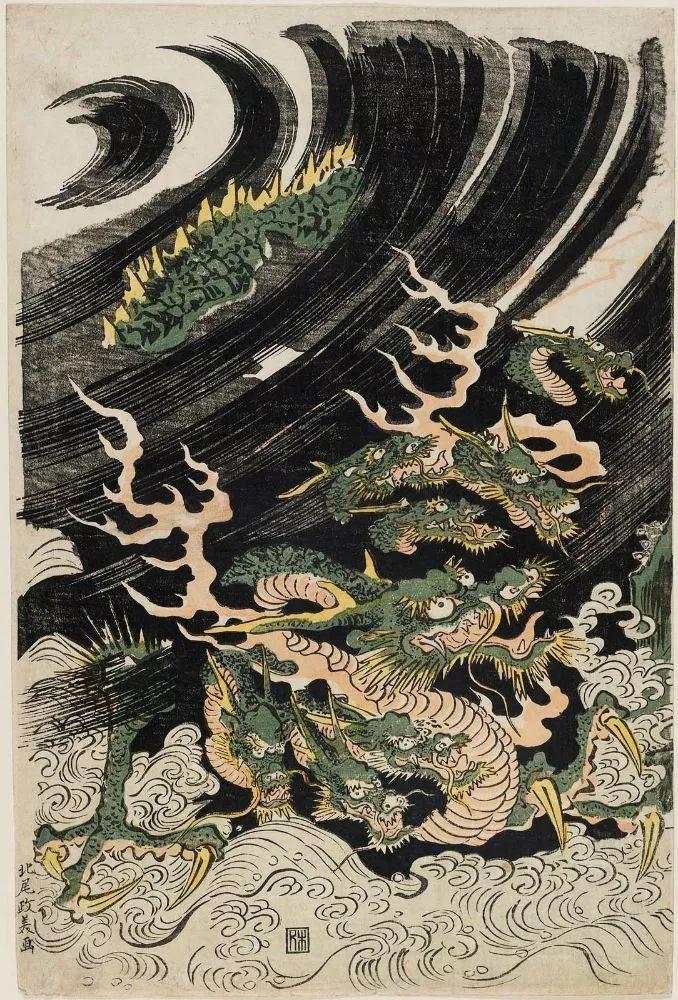 浮世绘纹身八岐大蛇图片