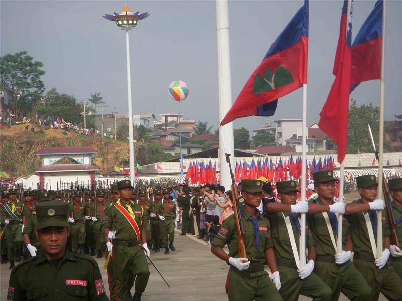 缅甸佤邦阅兵完整版图片