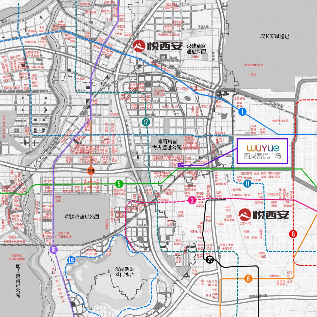 沣西吾悦广场地铁规划图片