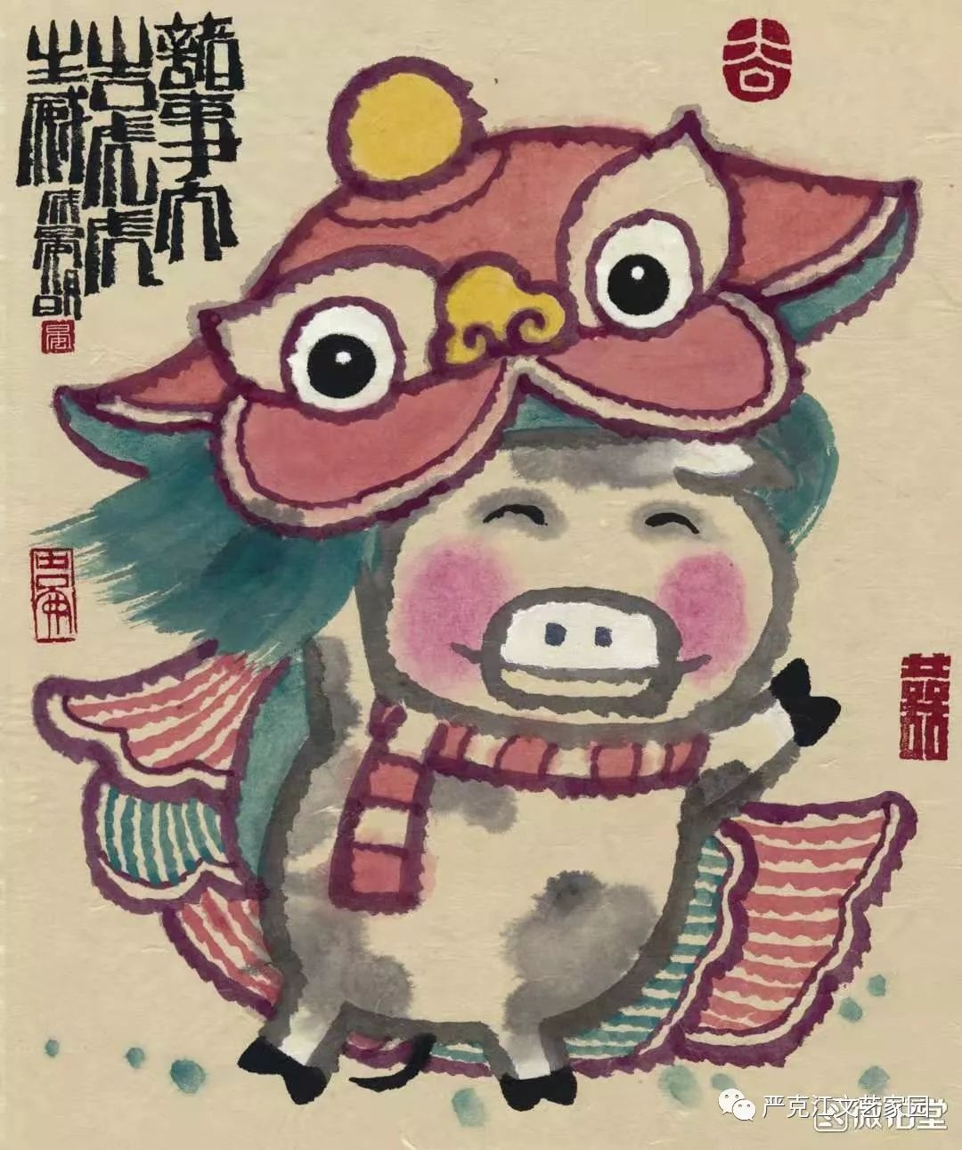 晏明,湘人居粤,新民间国画原创人.