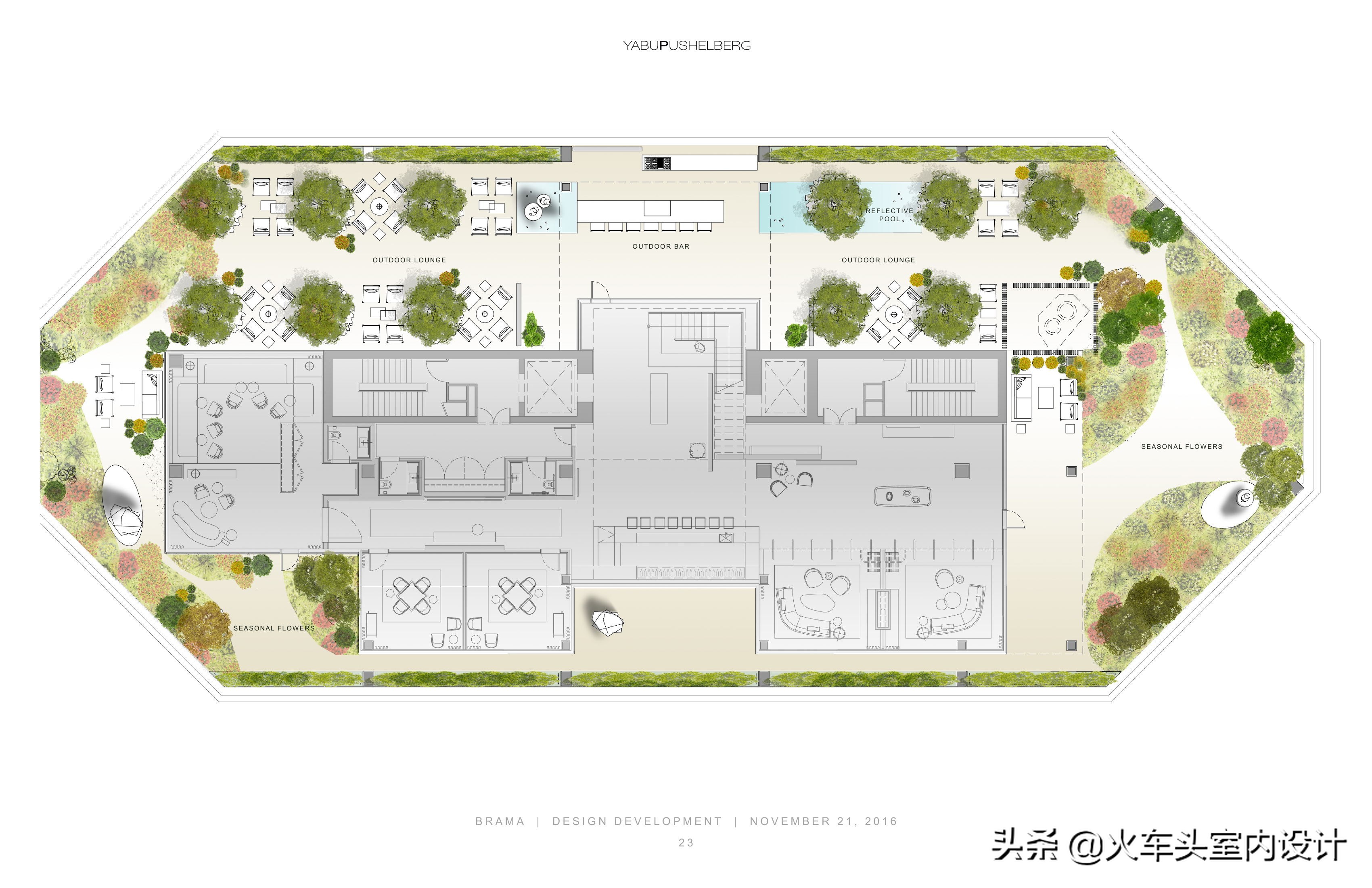 yabu雅布北京梵悦108顶层会所cad施工图灯光设计图纸