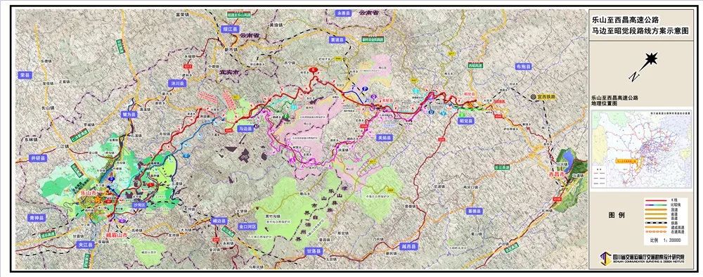 会理高速公路经过详图图片